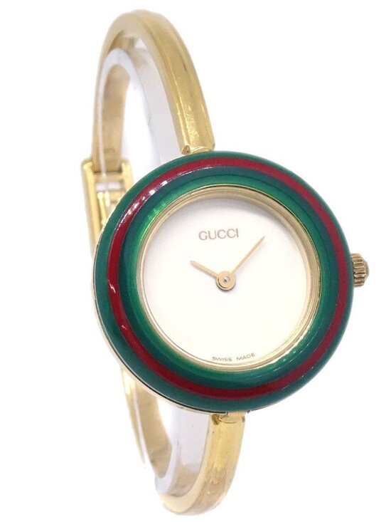 Gucci 11/12.2 Change Bezel Chameleon Quartz Watch SS 187112 main image 12